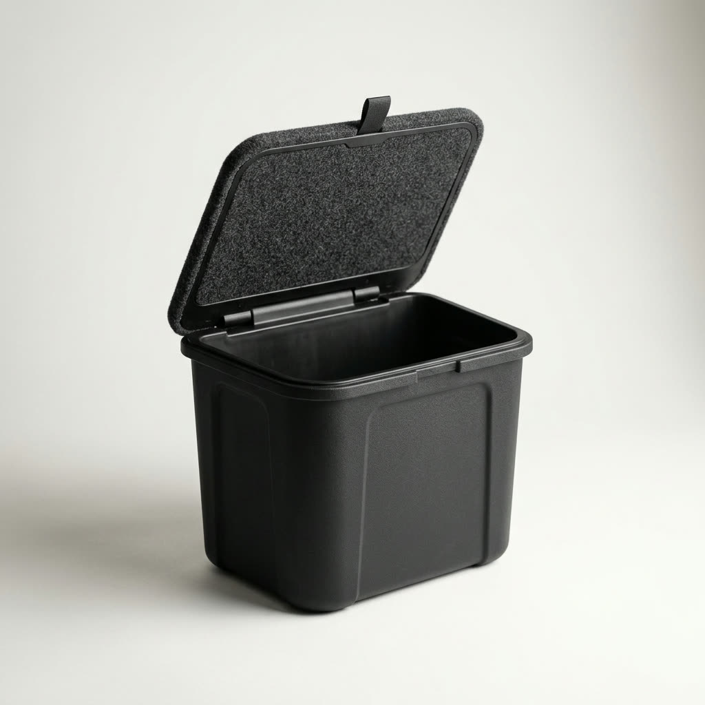 BASENOR Trunk Storage Bins with Carpeted Lid for 2025-2026 Tesla Model Y (5-Seat)