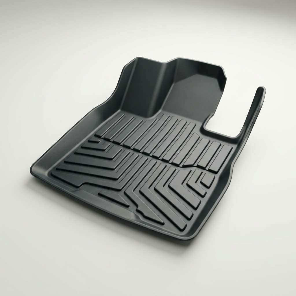 LASFIT Premium Extra Thick Custom Fit TPE All-Weather Floor Liners for Tesla Model S and Model S Plaid 2021-2026