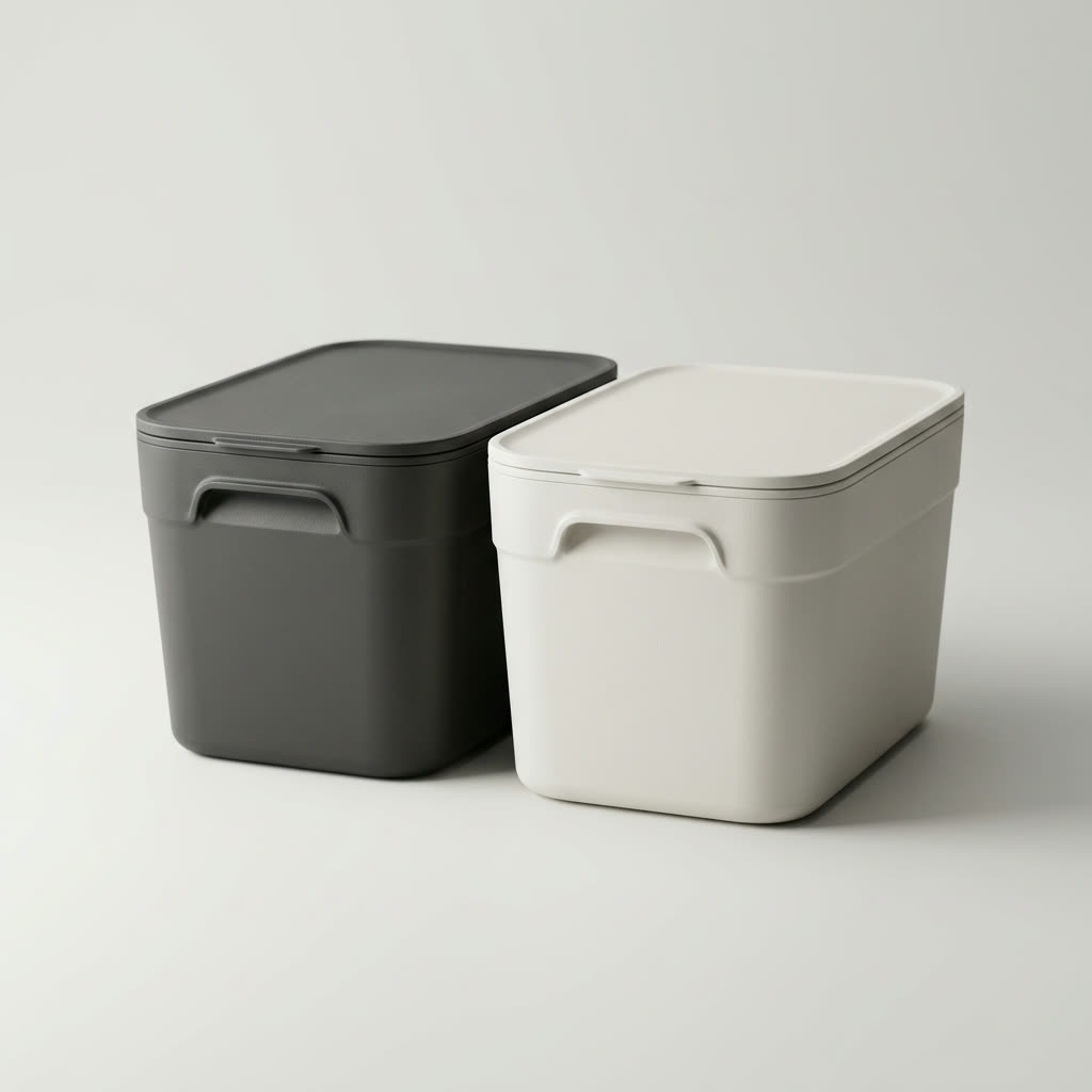 PUOENI Rear Trunk Storage Bins with Lids, 2-Pack, for 2025-2026 Tesla Model Y Juniper