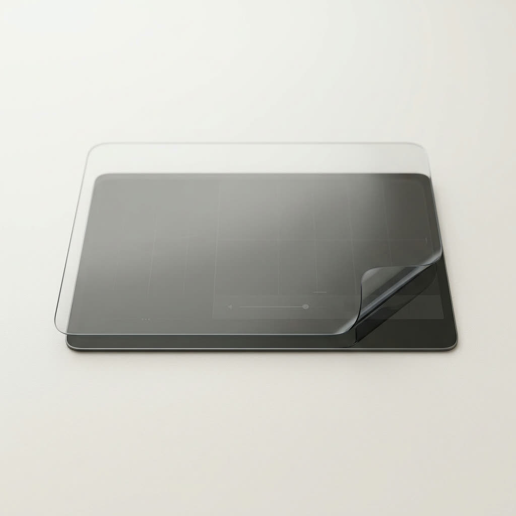 Spigen Tesla Series Screen Protector GLAS.tR EZ Fit 15.4 inch — Tesla Model 3 accessory shown on the EV Gear Lab product page