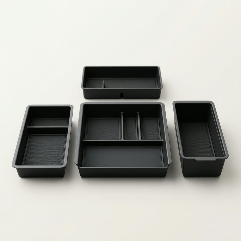 Wigoo 4PCS Center Console Organizer for Tesla Model Y Juniper and Model 3 Highland